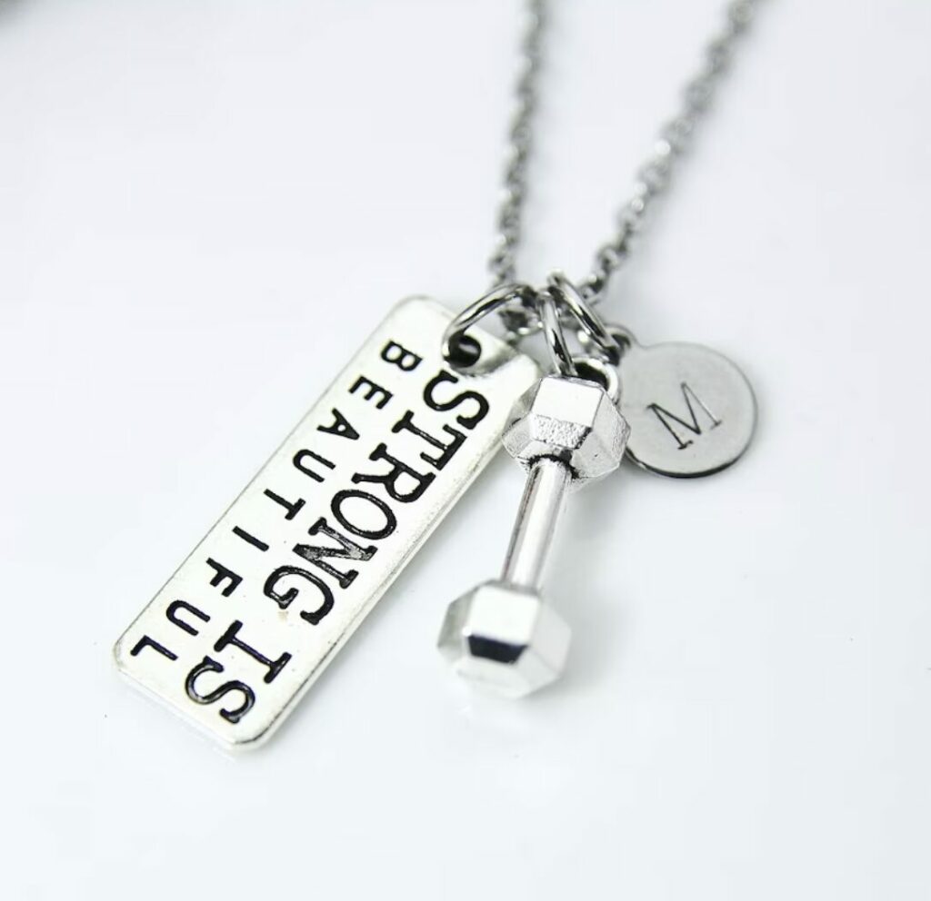 Strong is Beautiful silver necklace 